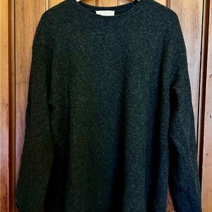 Oversized Everlane Wool-blend Black Sweater